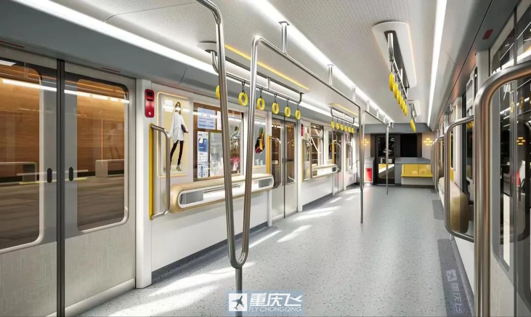 重庆机场T3B“小火车”长这样！