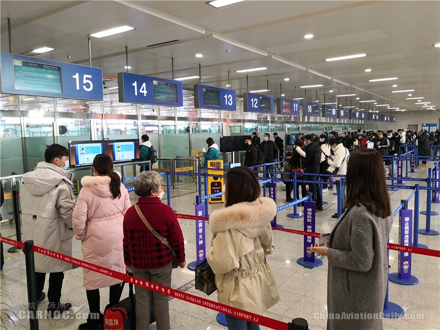 合肥新桥机场春运发送旅客有望超100万人次