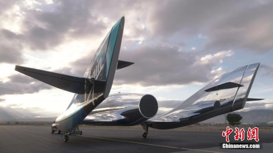 维珍银河发布全新太空飞机 通体银色科幻感十足